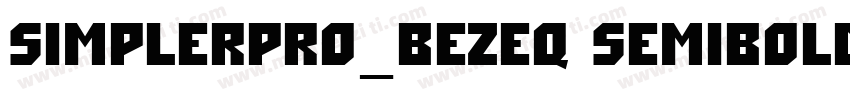 SimplerPro_BEZEQ Semibold字体转换